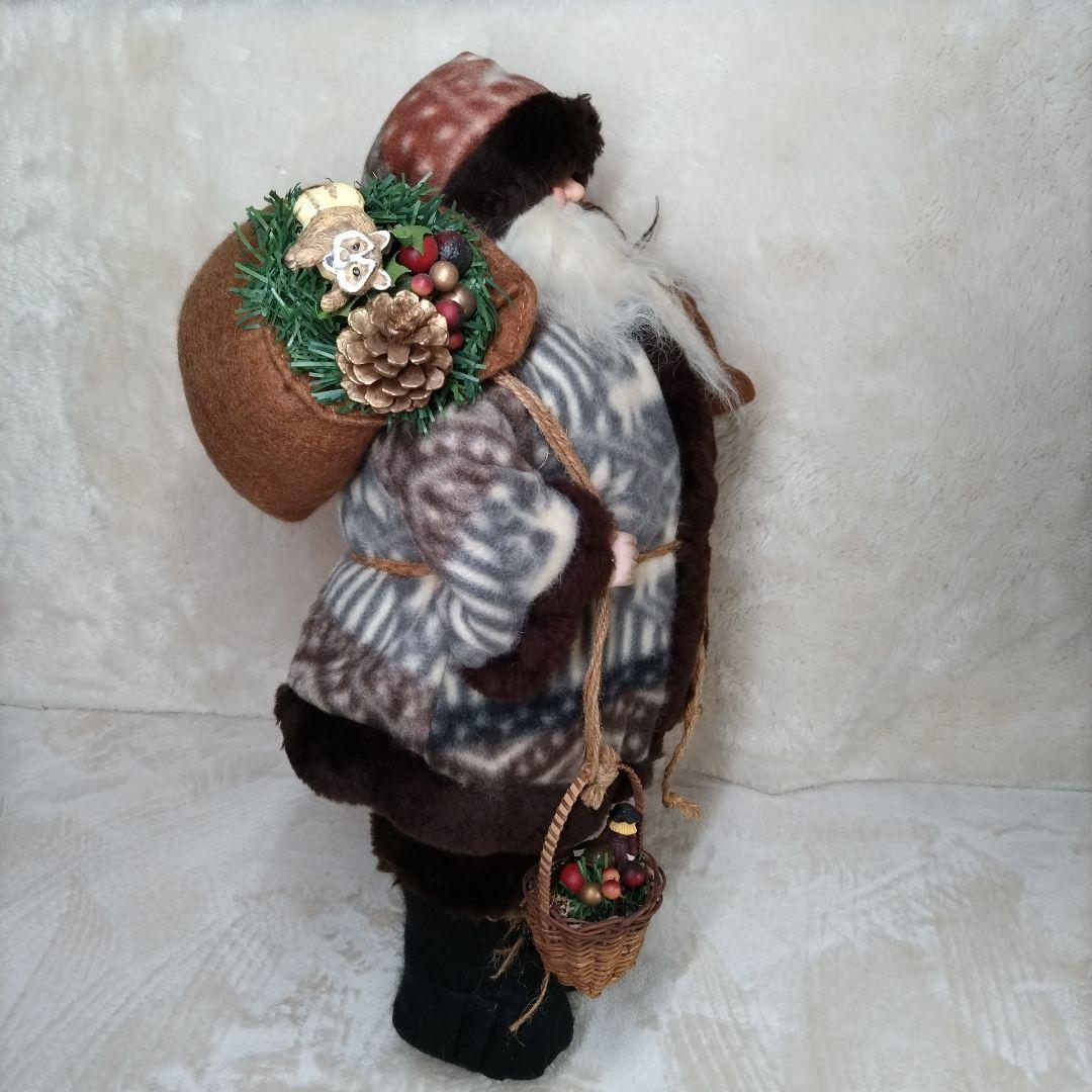 ウ\"ィンテージ　90'　優しい顔のサンタクロース　ノルディック柄マント