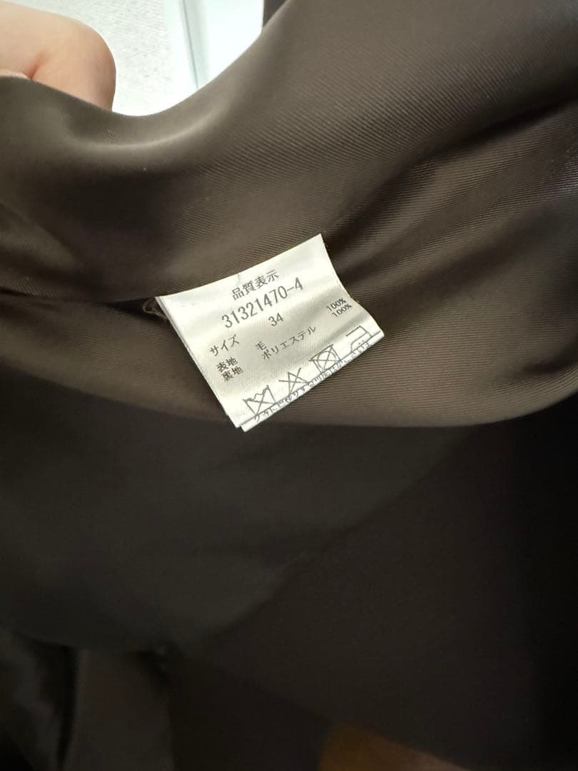 最終値下げ２点セットMystrada バックボリュームコート　茶色　ニット