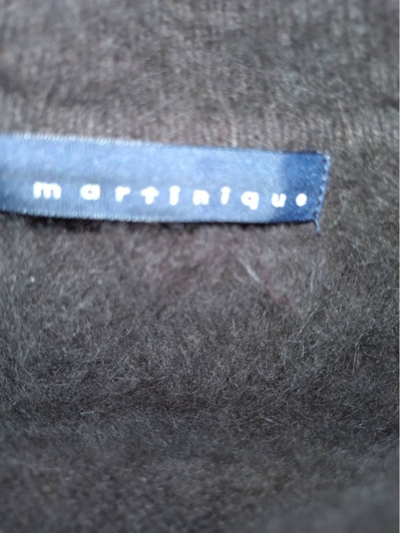 美品　マルティニーク　ダークブラウン 長袖ニットセーター Fサイズ