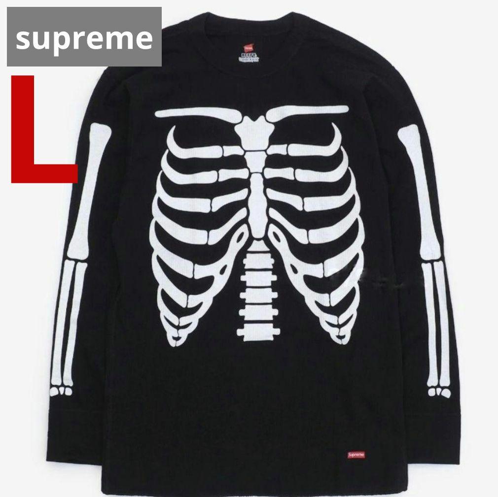 Supreme Hanes Bones Thermal ボーン 骨 サーマル 黒