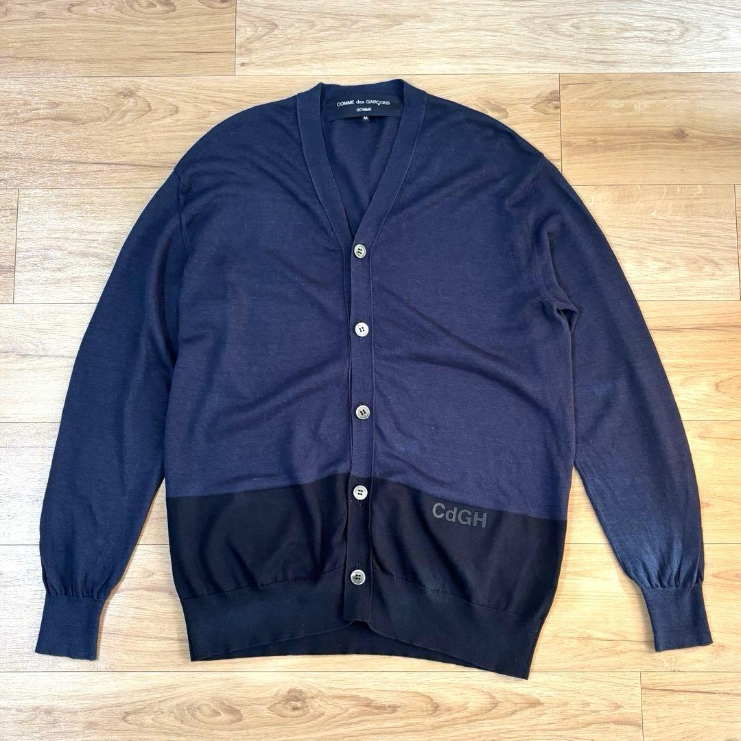 コムデギャルソンオム ヘンプ混コットン Ｖネックカーディガン 2022SS