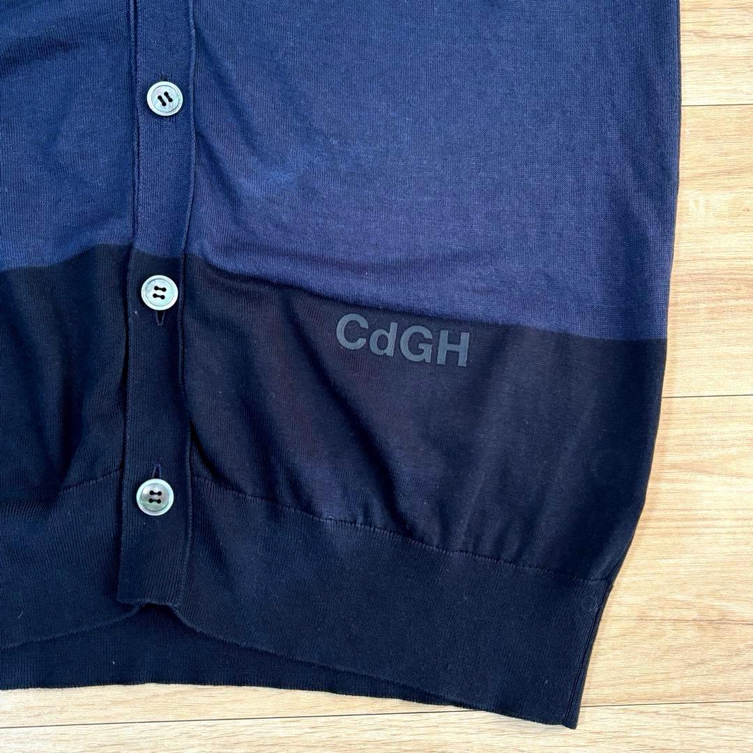 コムデギャルソンオム ヘンプ混コットン Ｖネックカーディガン 2022SS