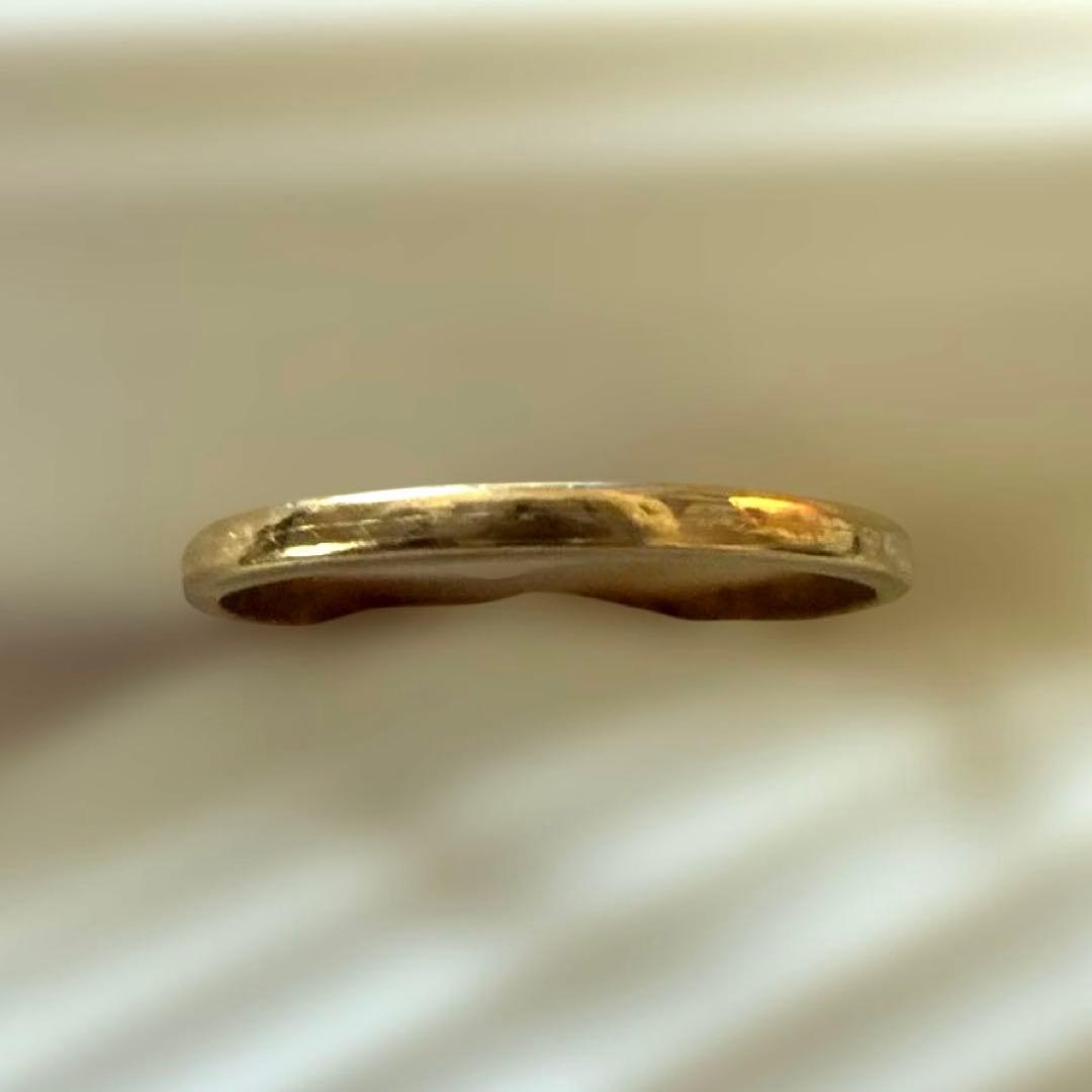 K18 18金 ７号 指輪 シンプル リング #７ ゴールド