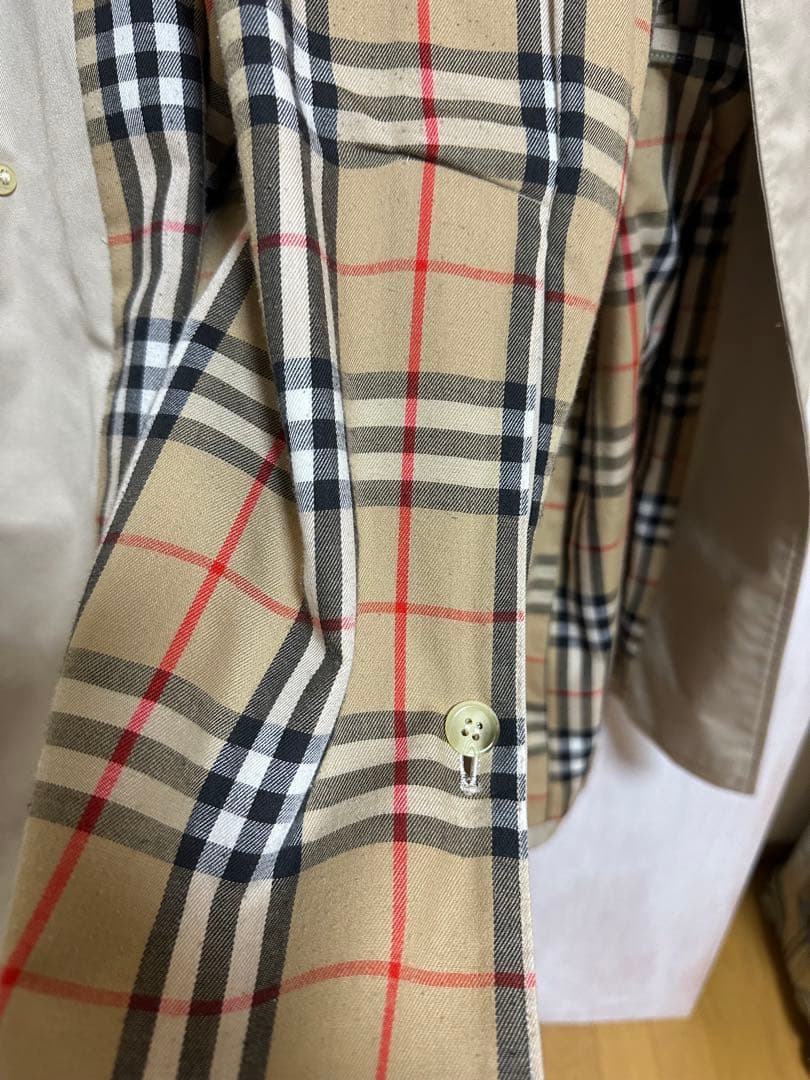 Burberry ベージュ ステンカラーコート　古着　美品