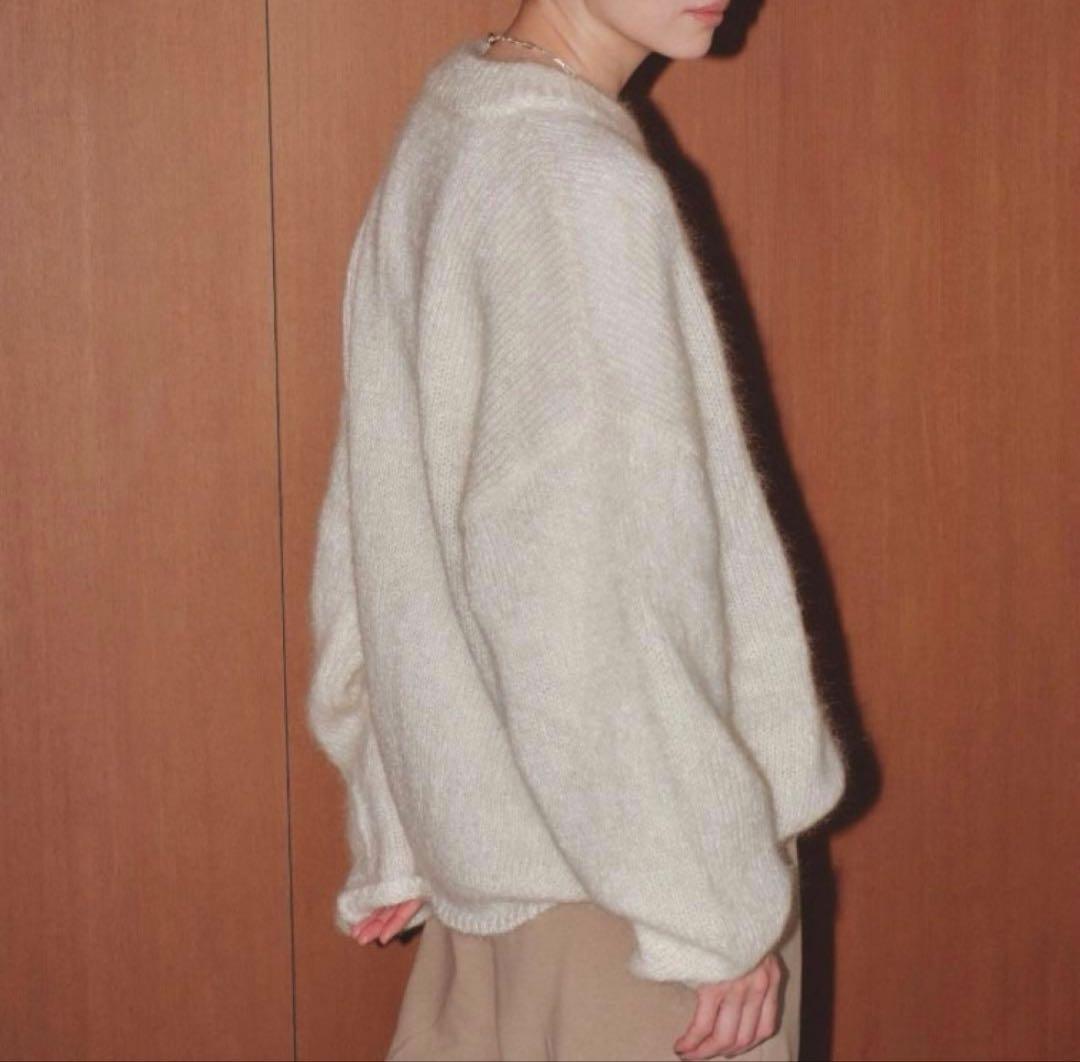 新品タグ付き【TODAYFUL】キッドモヘヤニット　エクリュ　白