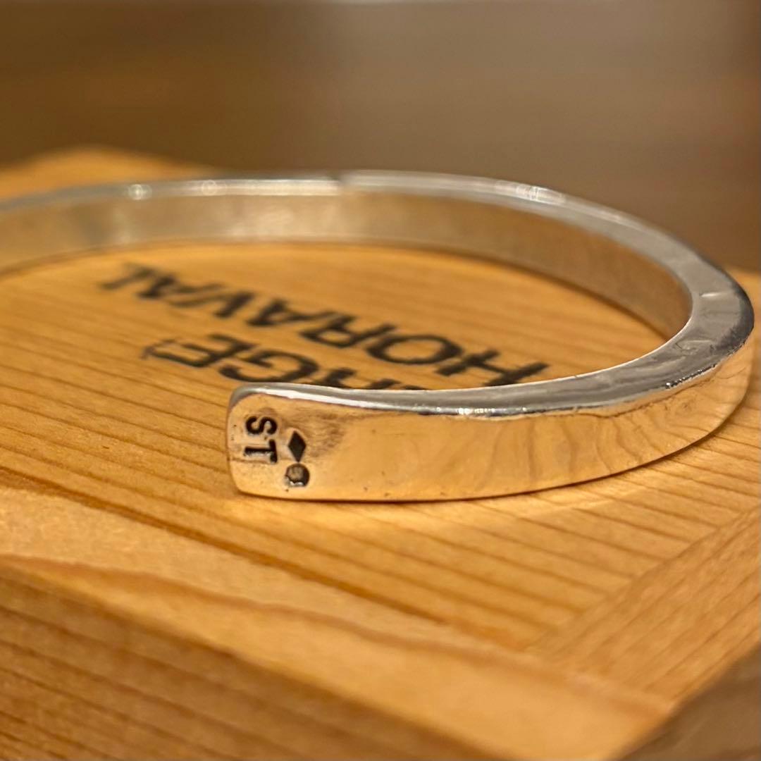 SERGE THORAVAL　座って空を　シルバー　バングル　ブレスレット