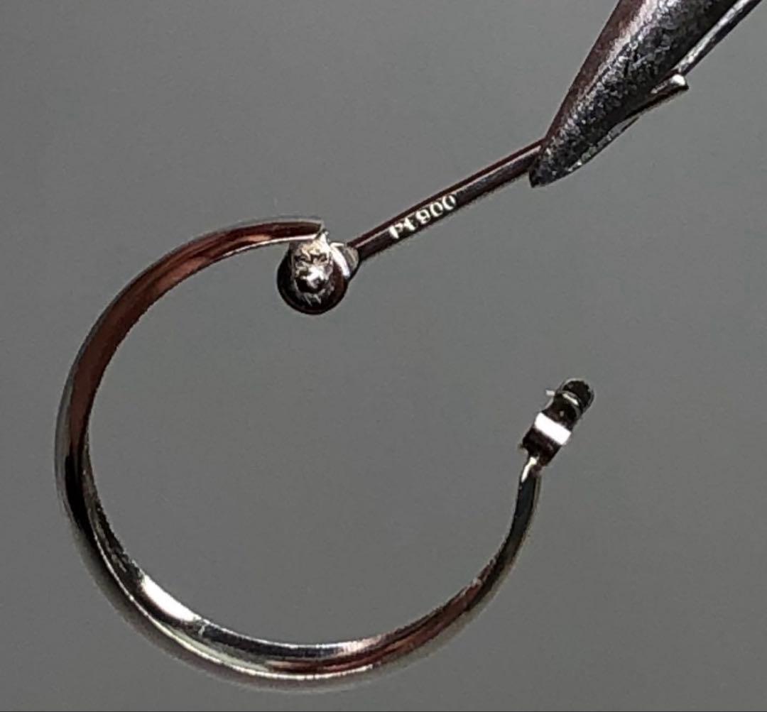 【non 様】pt900 プラチナ　フープピアス　3mm 13mmペア　即日発送