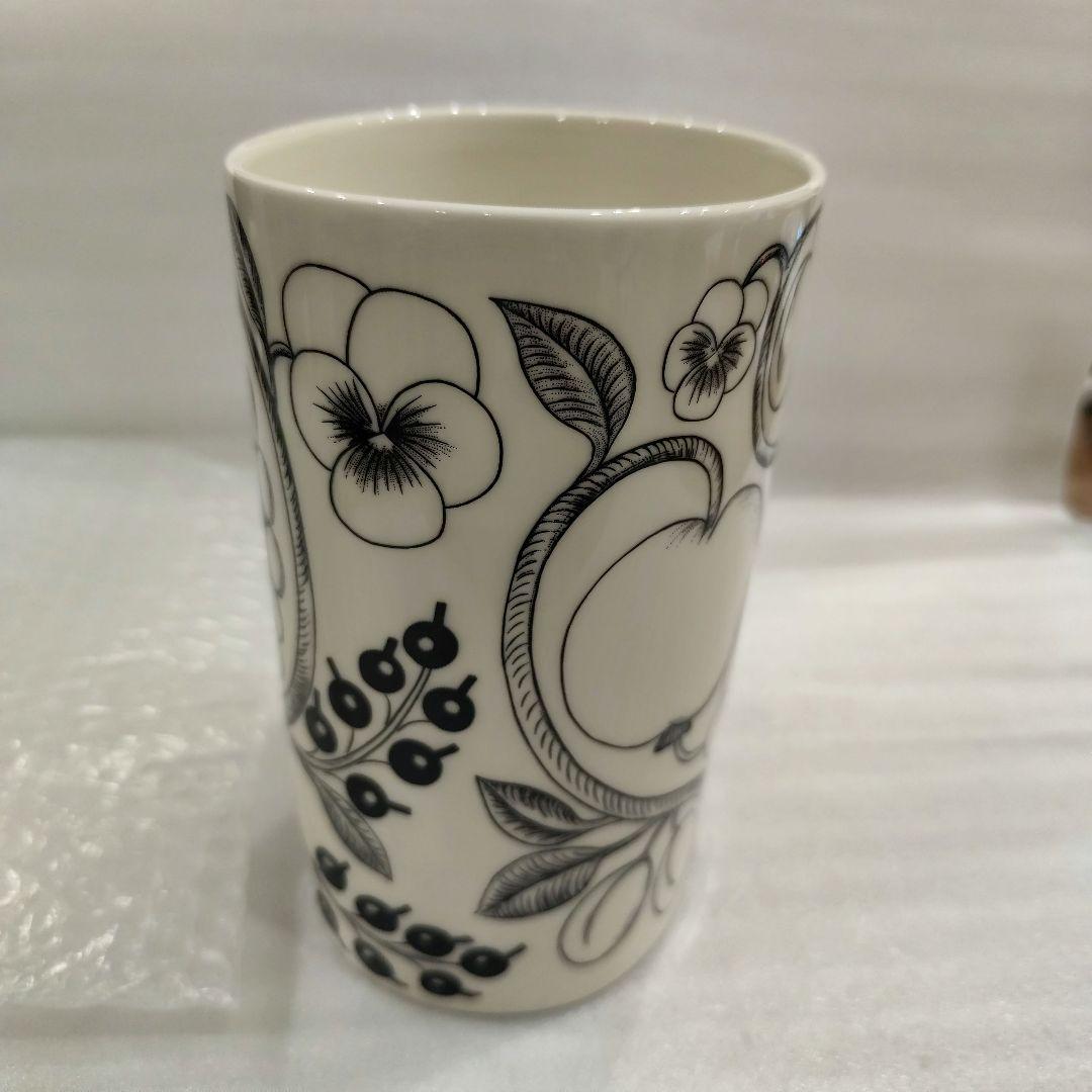 新品★ARABIA150年記念 限定品★ブラック パラティッシ フラワーベース