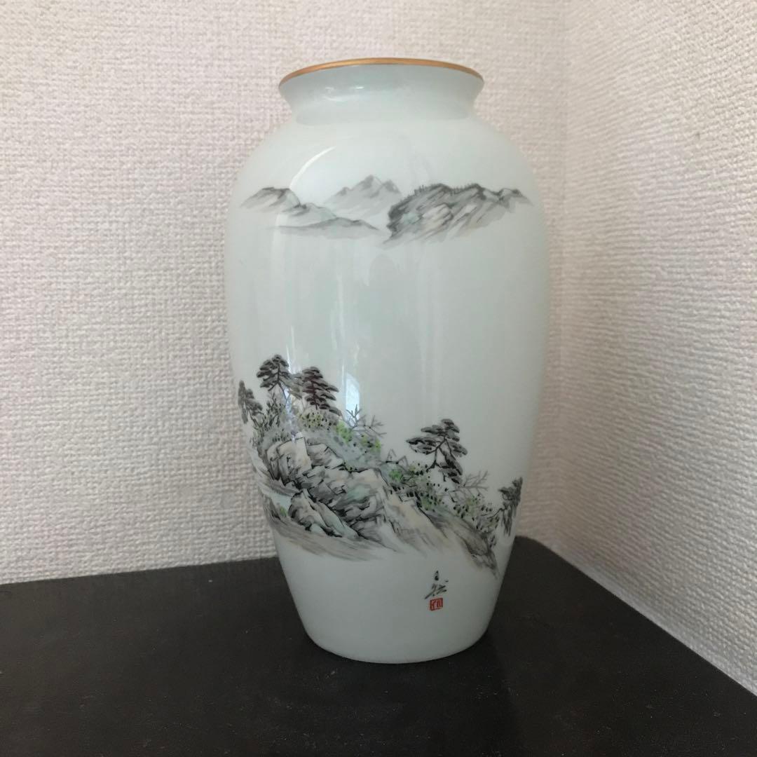美品　花瓶 深川製磁 インテリア 壺 花器