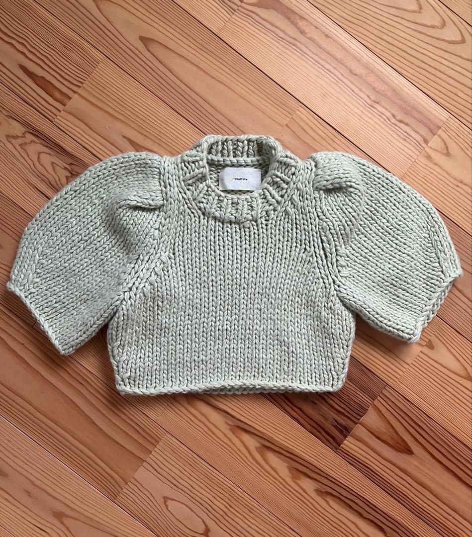 Todayful / Puffsleeve Hand Knitトゥデイフルニット