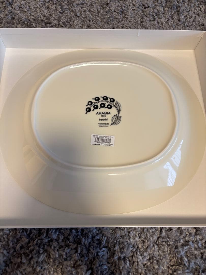 ARABIA パラティッシ　オーバルプレート 約36cm