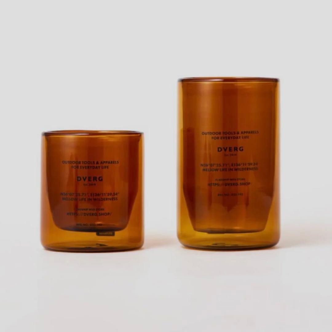 【DVERG】DOUBLE WALL TUMBLER アンバー 2個セット