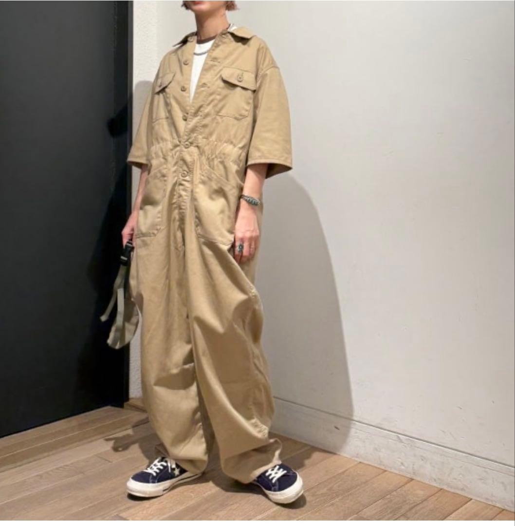 BEASBOY✨ベージュ ✨半袖✨オールインワン