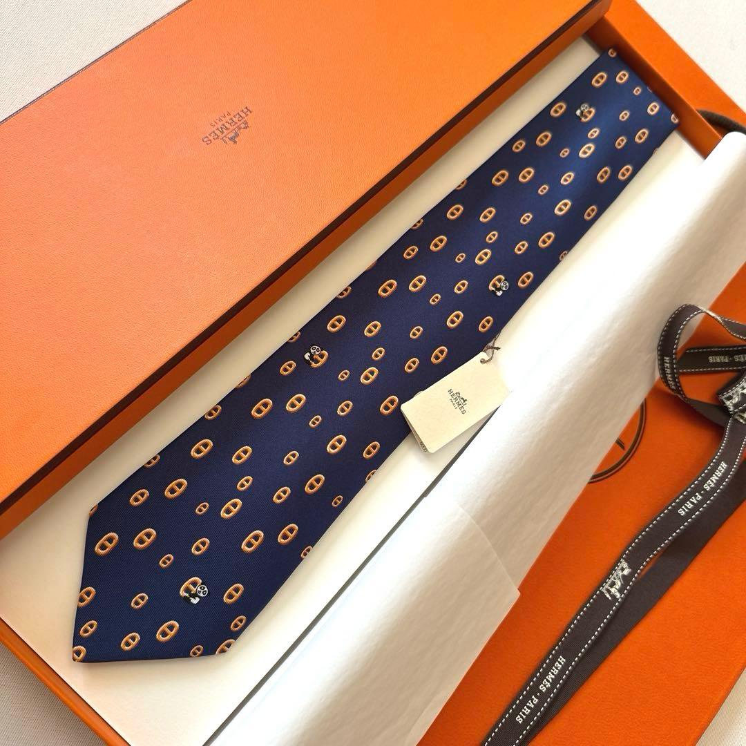 エルメス ネクタイ 《マイヨン・パンダ》新品 未使用