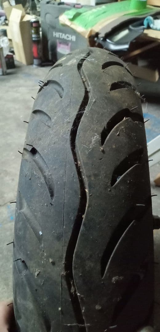 ジャイロキャノピータイヤ 110/90-12 アルミホイール