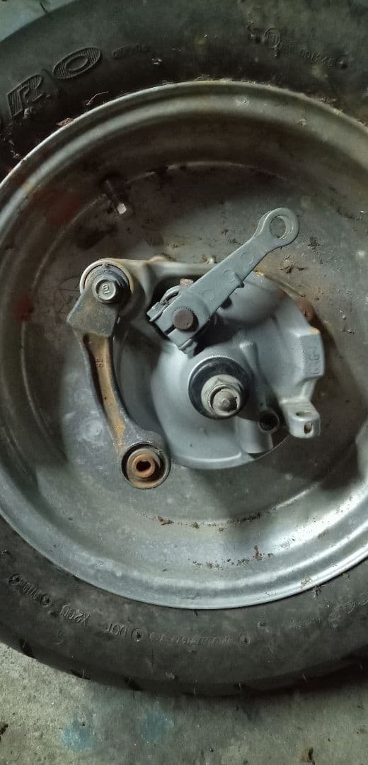 ジャイロキャノピータイヤ 110/90-12 アルミホイール