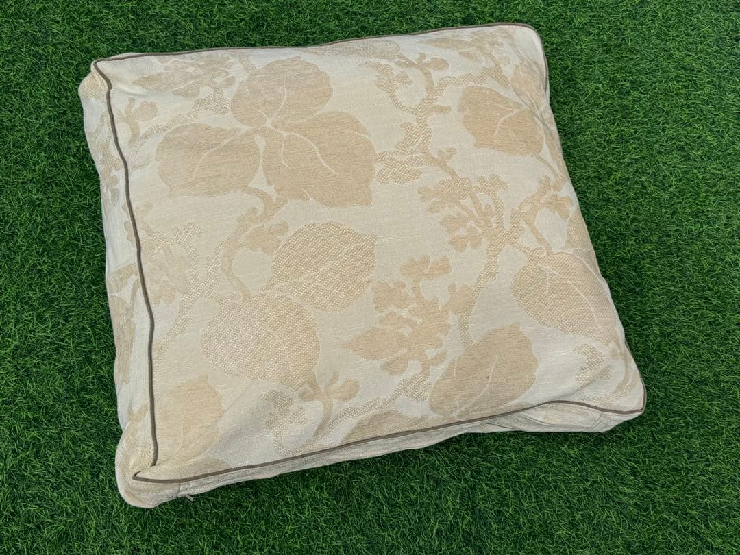 アルフレックス　ソーナ　パイピング　フェザー　羽毛　クッション　柄　ボタニカル