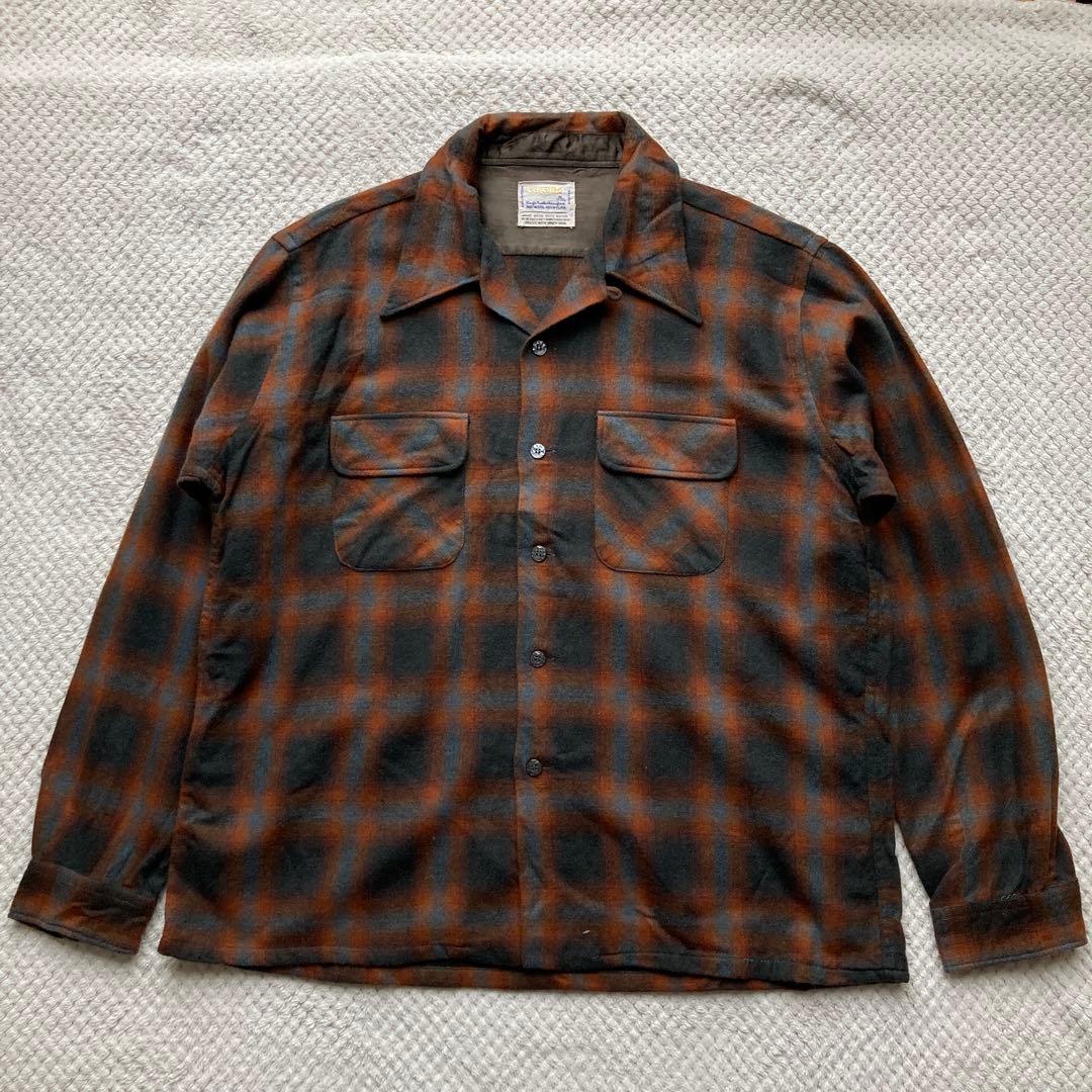 70s cascade カスケード オンブレ ウールシャツ PENDLETON