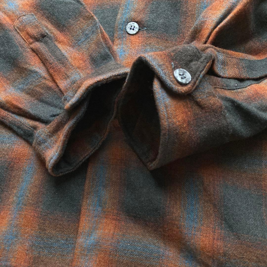 70s cascade カスケード オンブレ ウールシャツ PENDLETON