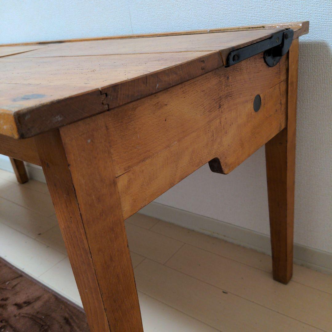 イギリスアンティーク　小学校の机　2人掛け　値引OK