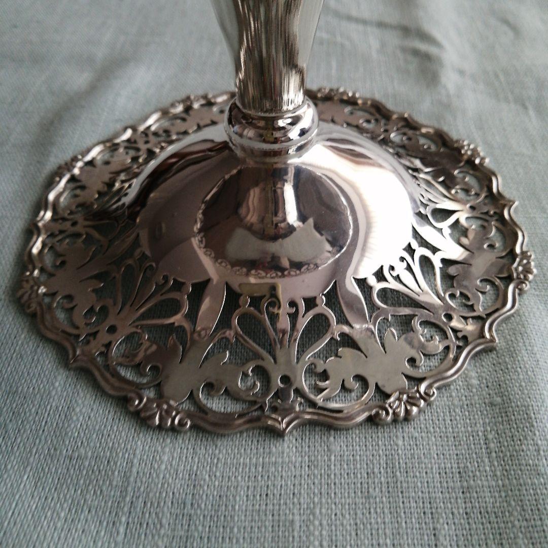 純銀925　英国製　アンティーク　ピアスコンポート