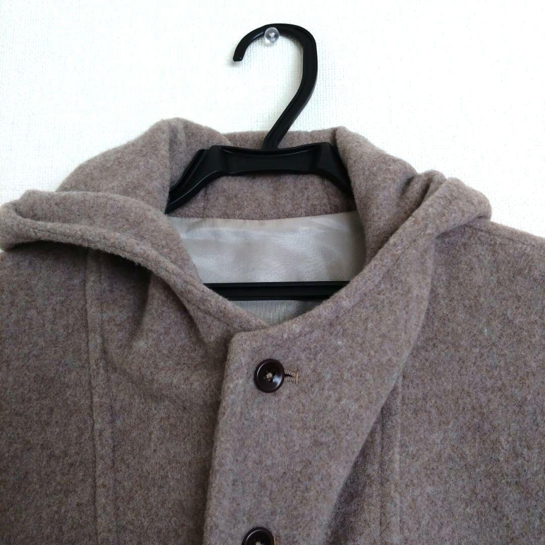 ⬛パラスパレスウールビーバーフード付きコート日本製