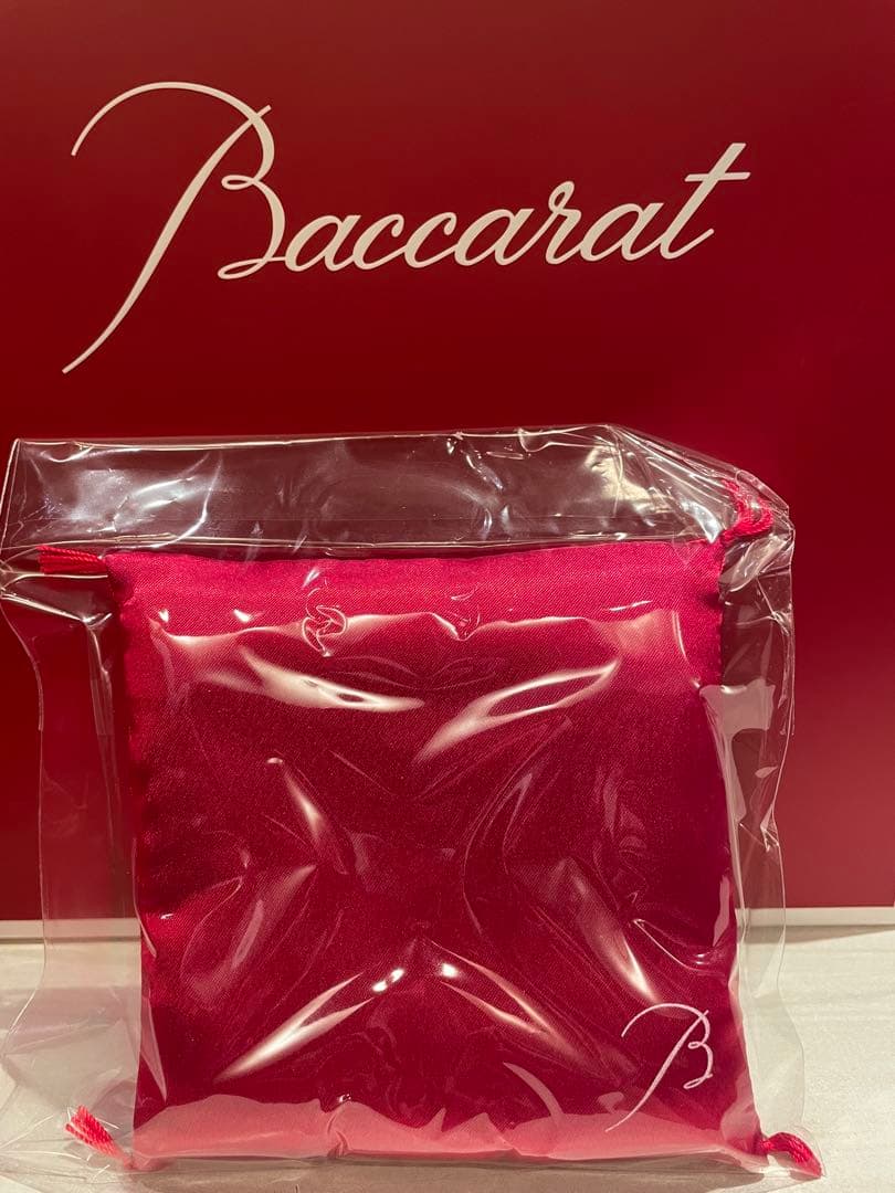 バカラ 招き猫 だるま 座布団 クッション 赤　公式XS