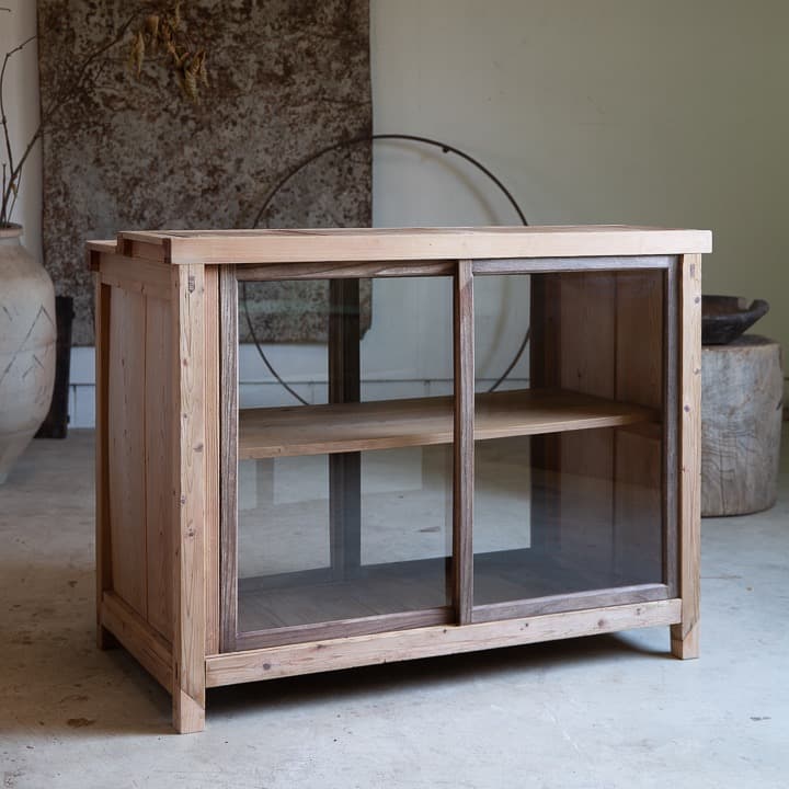 [古家具] ショーケース 幅1040高795奥540 カウンター アンティーク