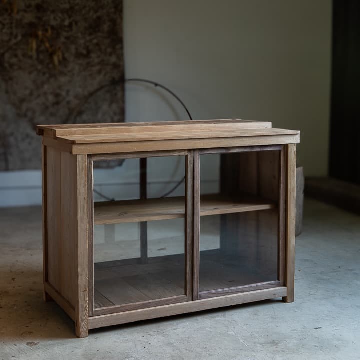 [古家具] ショーケース 幅1040高795奥540 カウンター アンティーク