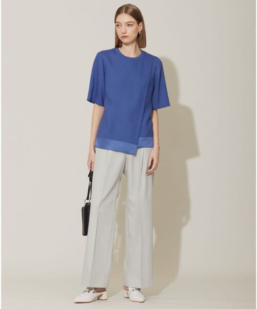 ICB【新品】24ss UVケア FluidBackSatin Tブラウス