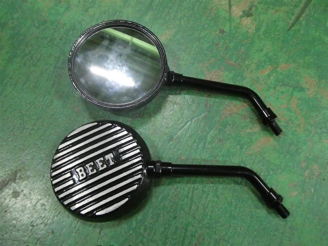 ロゴ有　アルフィンミラー　ロング　汎用　10mm BEET　キジマ