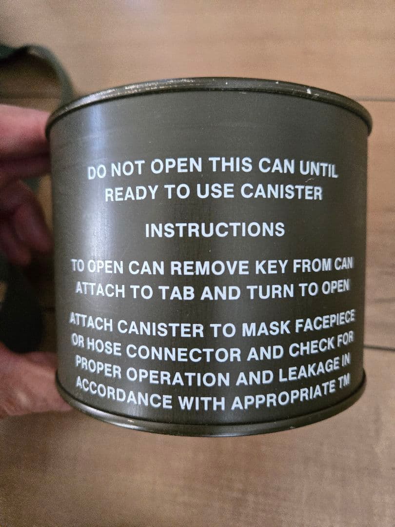 米軍　実物　M17/MC-2(生物化学) 防毒マスク セット　サバゲー