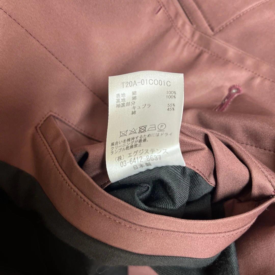 未使用品 Text テクスト トレンチコート マルーン1 marka 石川俊介