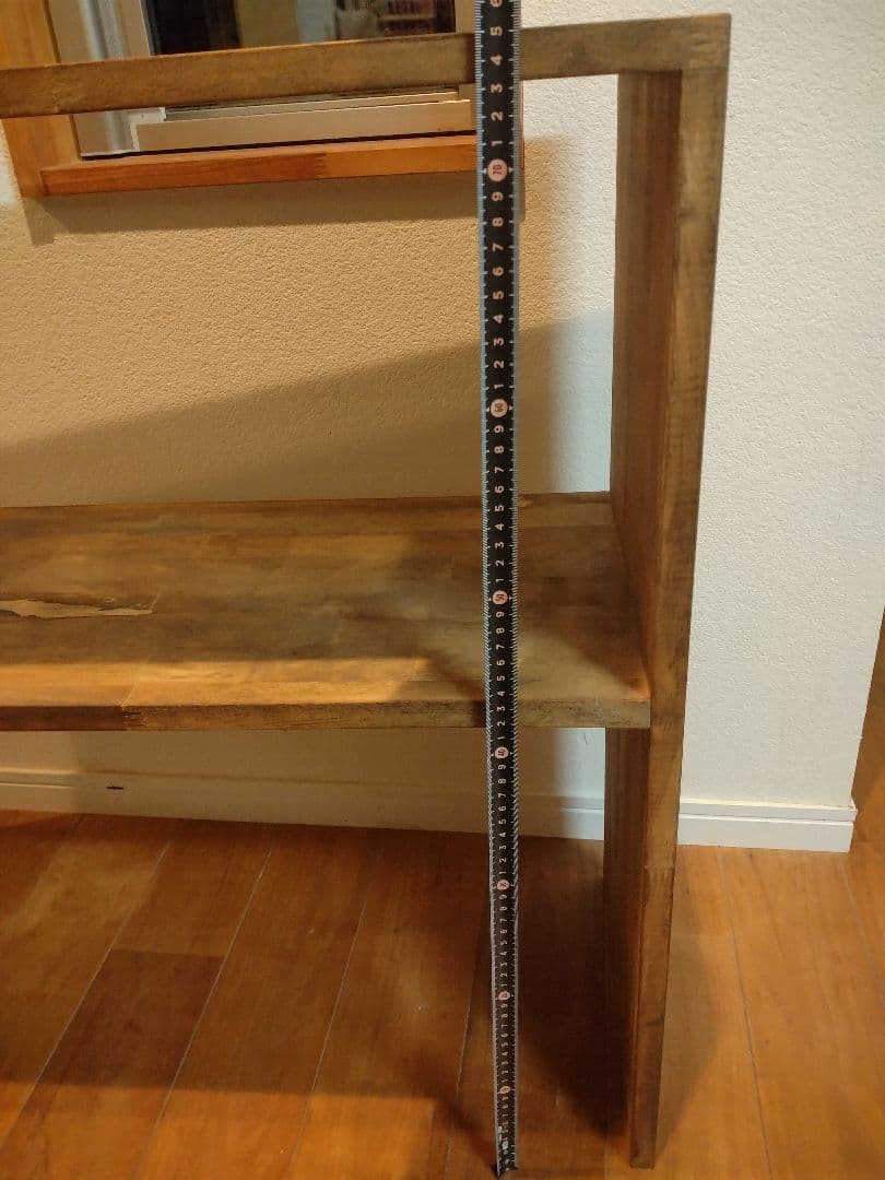 木製　ハンドメイド　オーダー　コの字　シェルフ　棚　ラック　水槽台　テレビ台