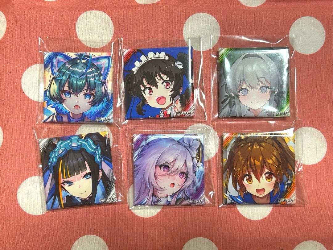 【新品未使用】英傑大戦 缶バッジ チュウニズムコラボ 全6種セット