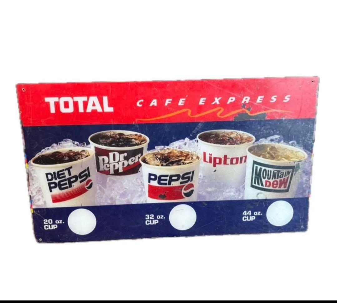 アメリカンファストフード大判ドリンクメニューサイン