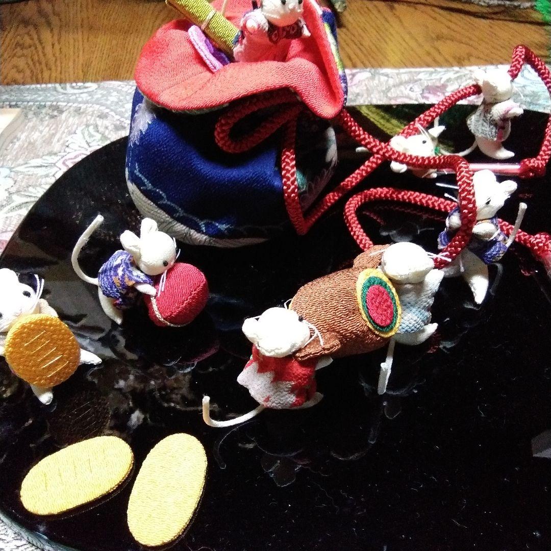 展示品★京都★くろちく★古布★宝ねずみ★KUROCHIKU