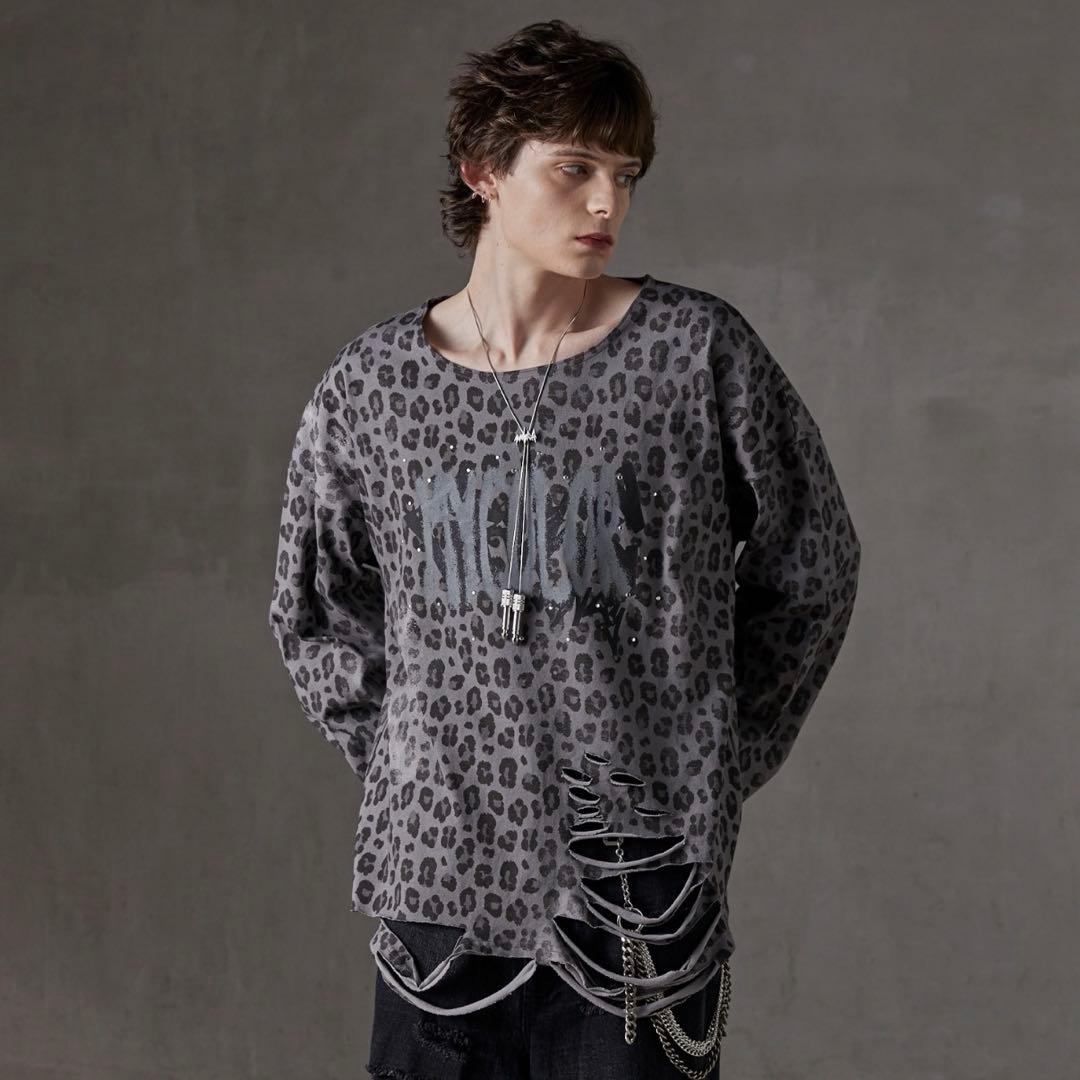 【極希少・美品】GRANCY 総柄ラインストーングラフィックロンT たかと着用
