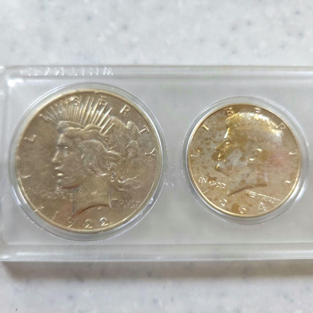 1922年 アメリカ　ピースダラー　銀製セット