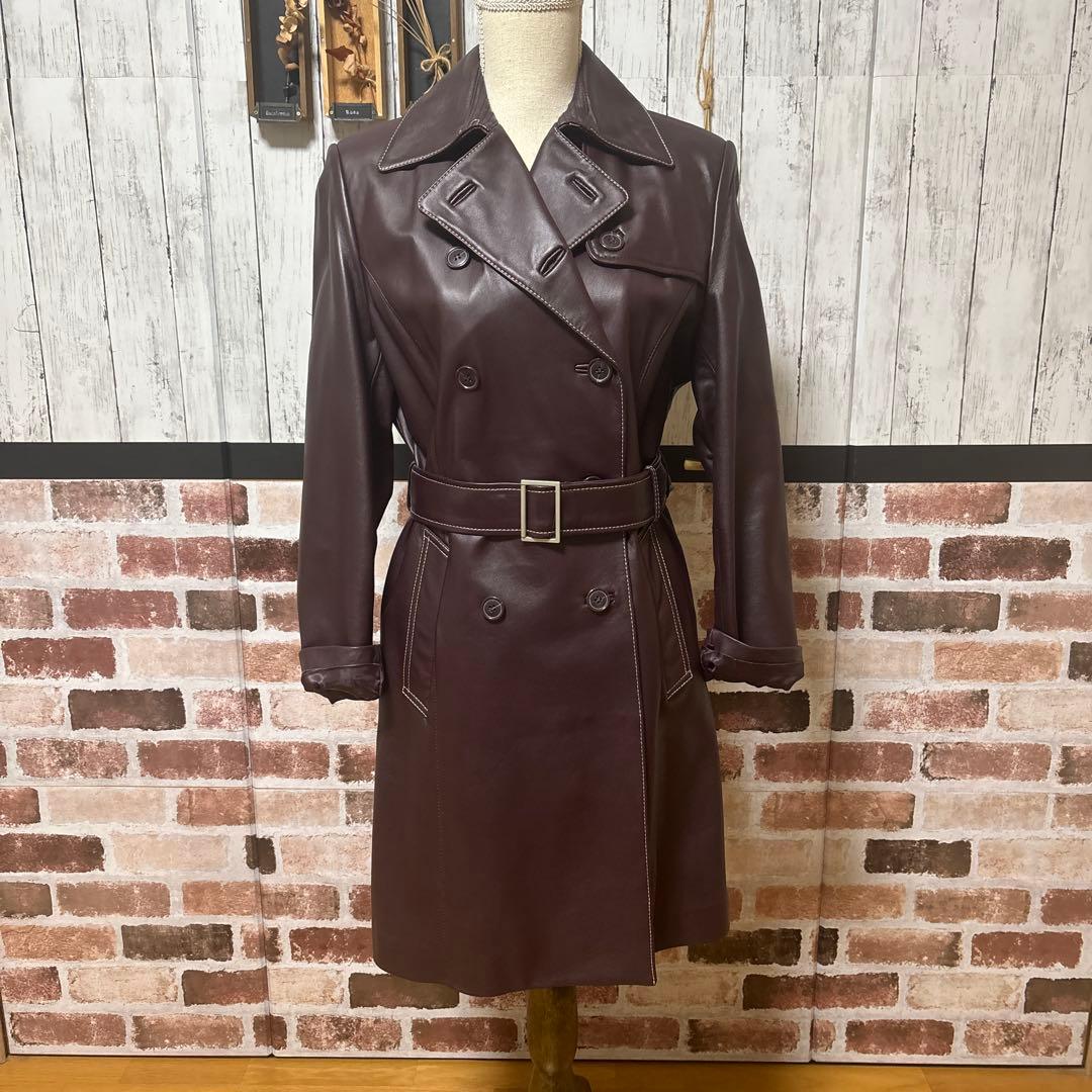 ［&Mさま専用］レザートレンチコート