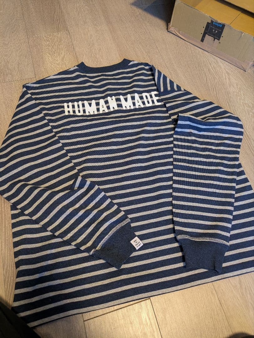 ヒューマンメイド ヘンリーネック長袖カットソー