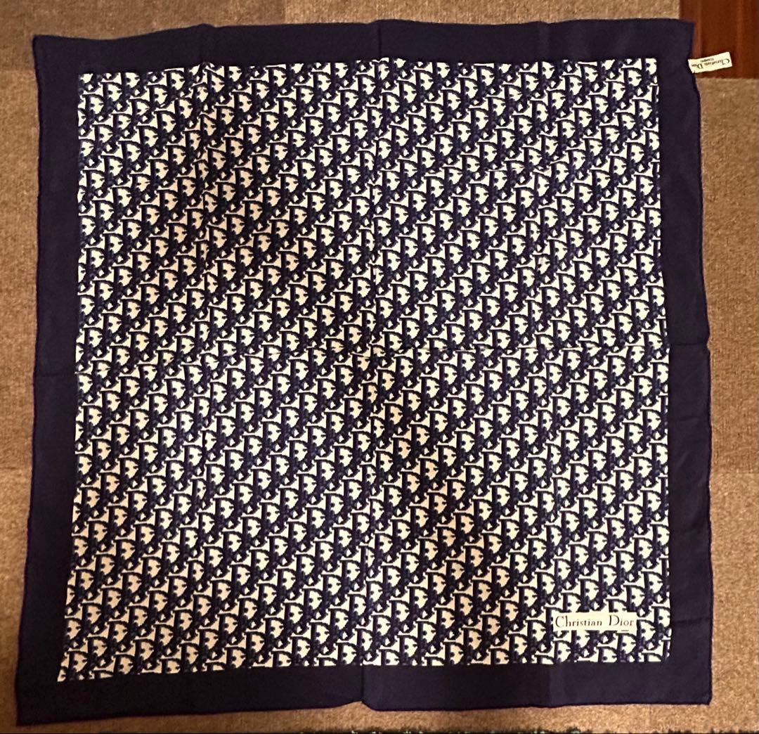 Christian Dior シルクスカーフ トロッター柄　ディオール