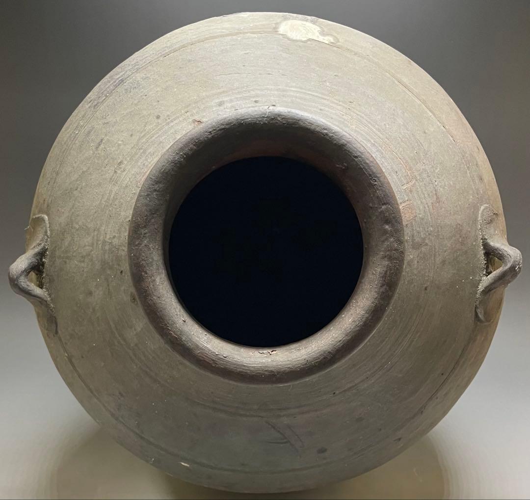 古南蛮　双耳南蛮壺　双耳壺　耳付壺　特大　43cm p3308