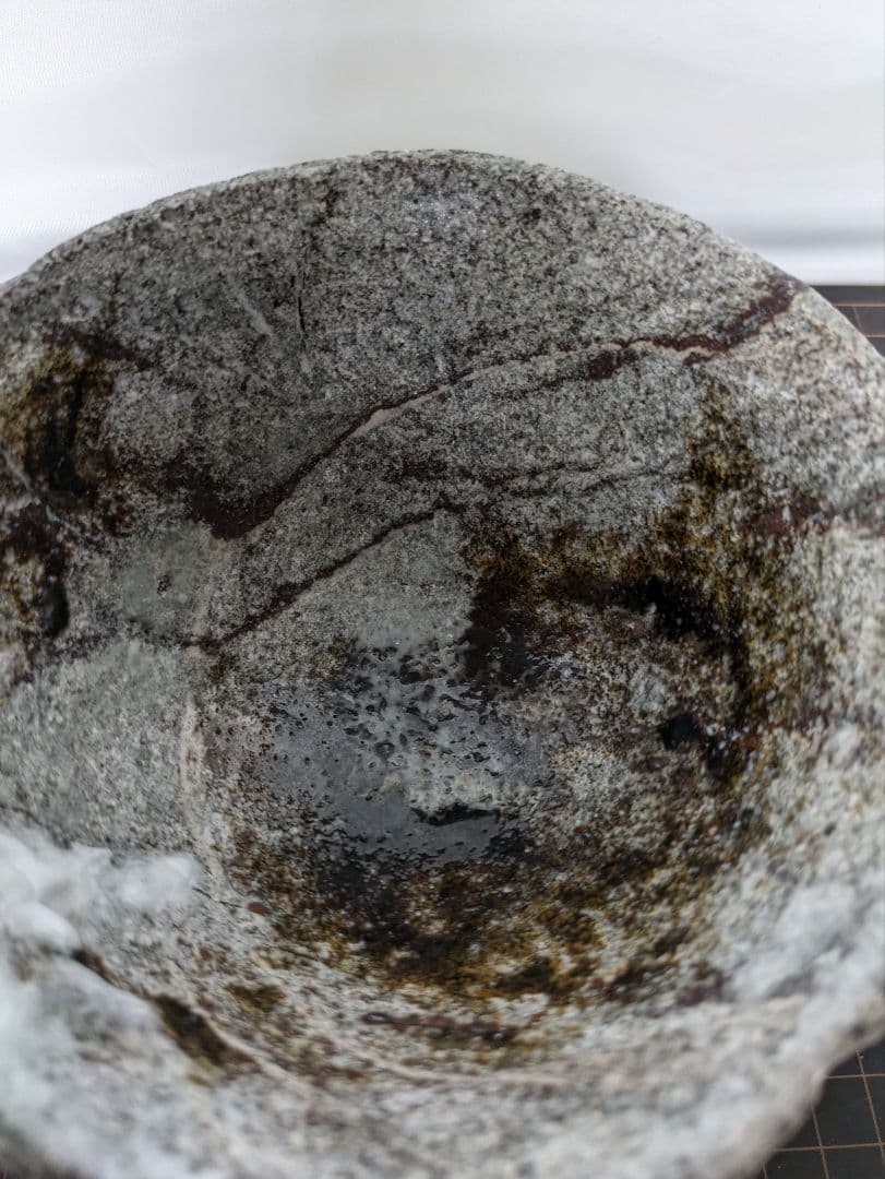 抹茶茶碗、多胡石茶碗、石彫刻茶碗、倉田辰彦作、日本製