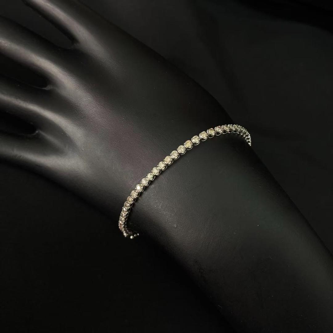 いよちゃん専用！K18WG 2ctダイヤモンブレスレット