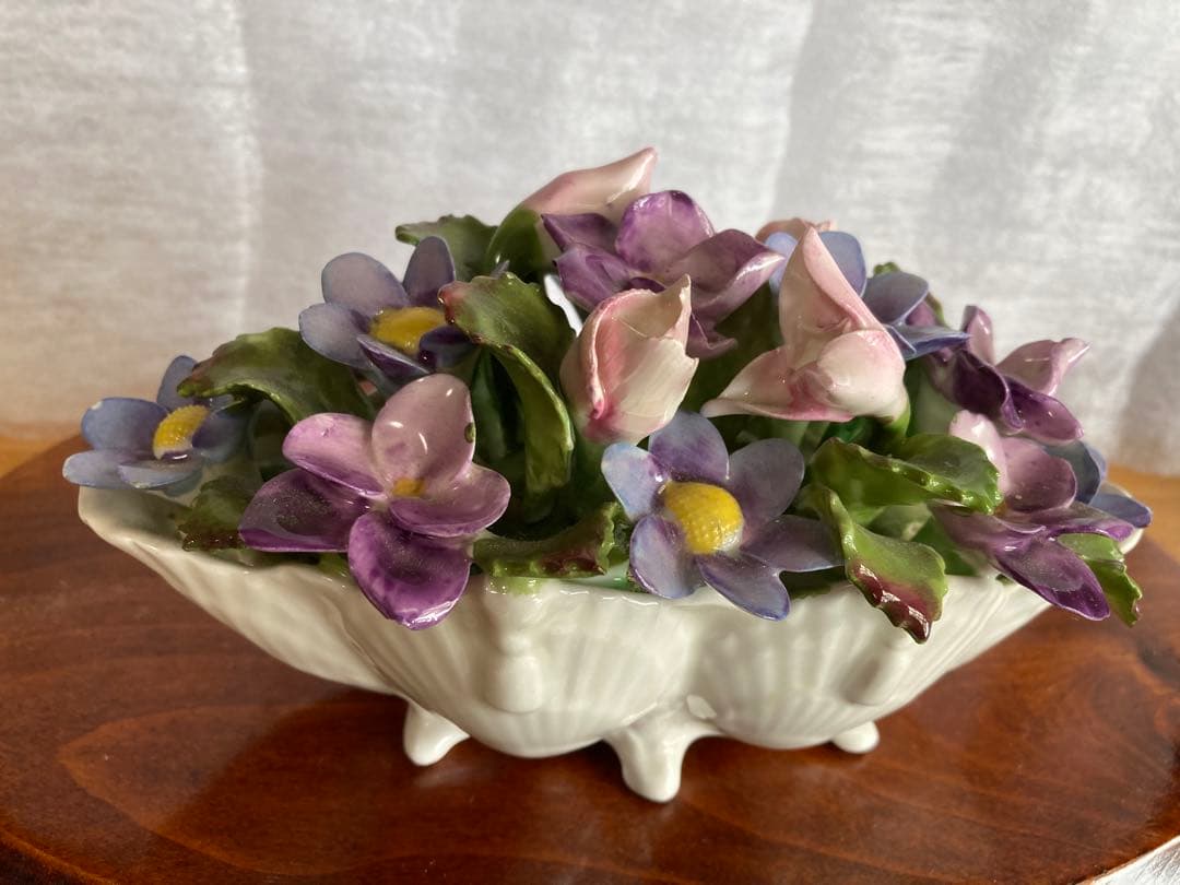 英国エインズレイ フラワーブーケ 陶花 オブジェ