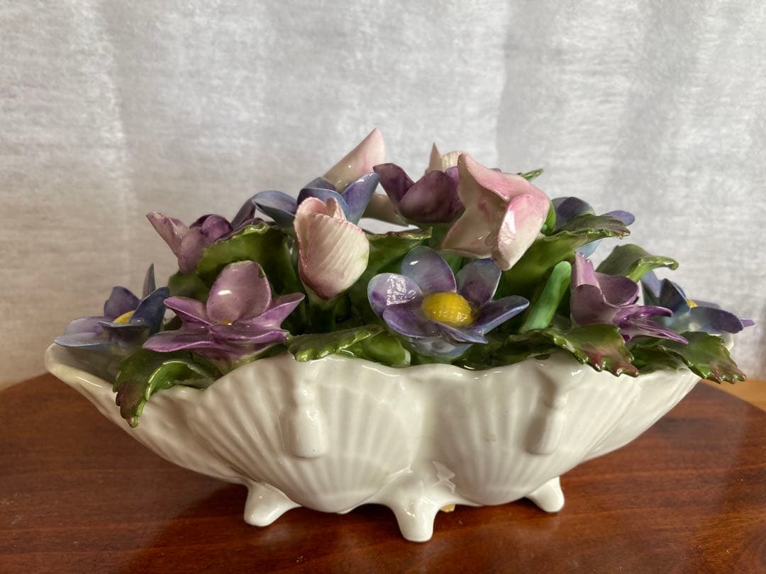 英国エインズレイ フラワーブーケ 陶花 オブジェ