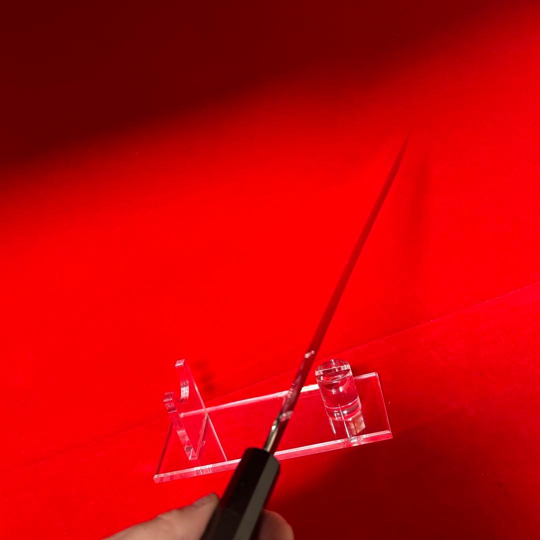 包丁　剣型切付　尺　鏡面仕上げ　切味抜群　箱付　未使用品