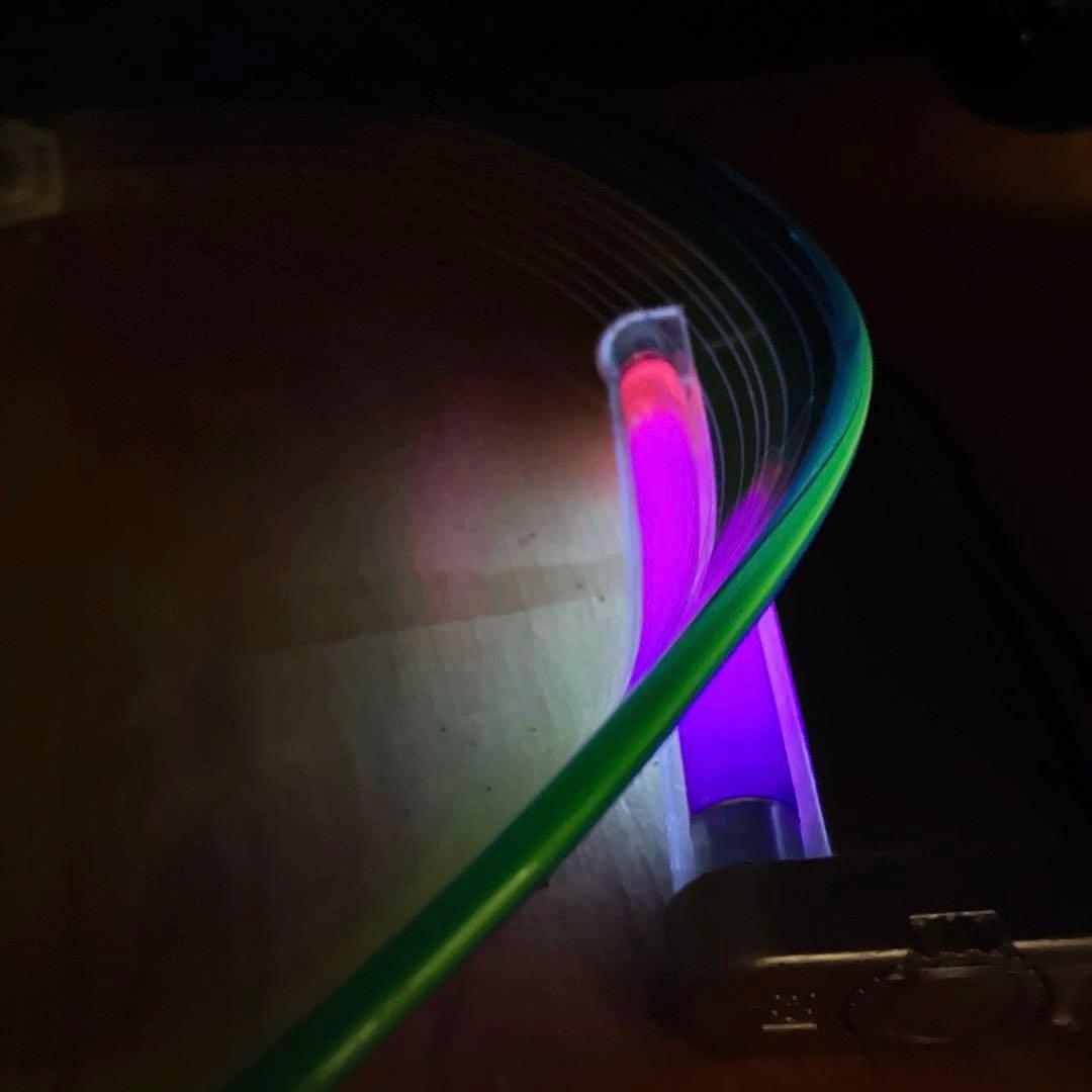 骨董　レトロガラス　四角型　濃水色フチ　線巻　糸巻　菓子鉢　花器　ウランガラス