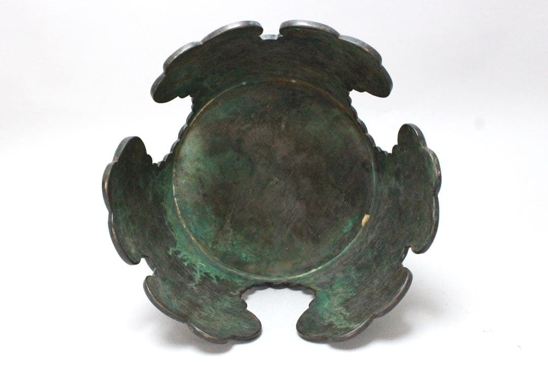 No5075 池坊専明好　御玄猪　薄端　重量3.95kg 池坊専啓箱書　送料無料